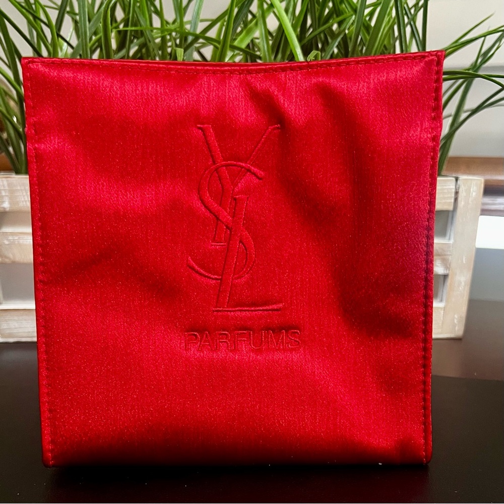 YVES SAINT LAURENT (YSL) Parfums Satin Cosmetic Bag
